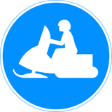 Mandatory path for snowmobiles.