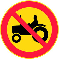 Tractors prohibited.