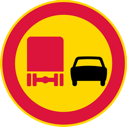 Ultrapassagem proibida para camiões.