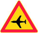 Warning for low-flying aircraft.