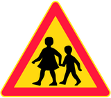 Warning for children.