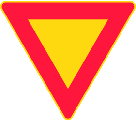 Give way.