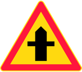 Priority at the junction.