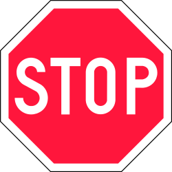 Stop and give way.