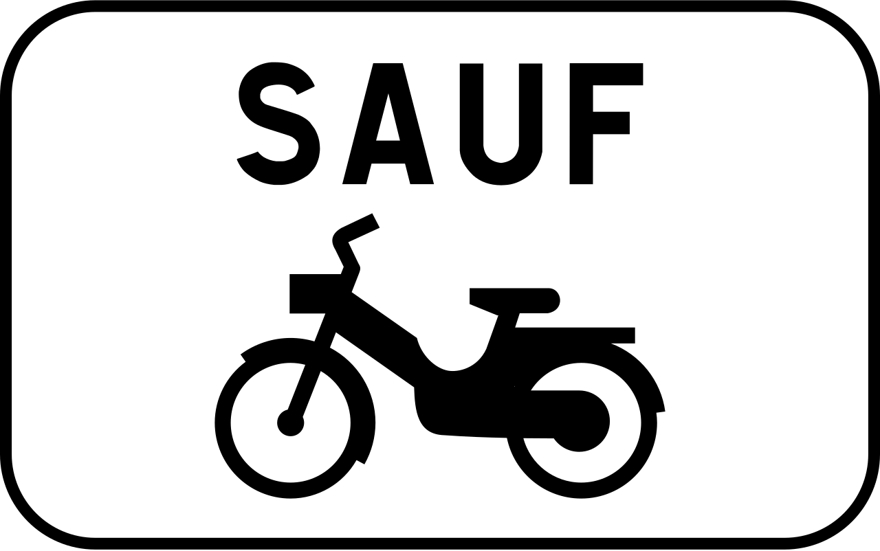 Mopeds zugelassen.
