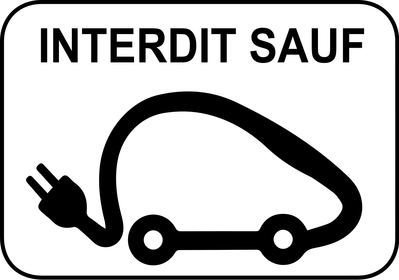Elektrofahrzeuge beim Laden zugelassen.