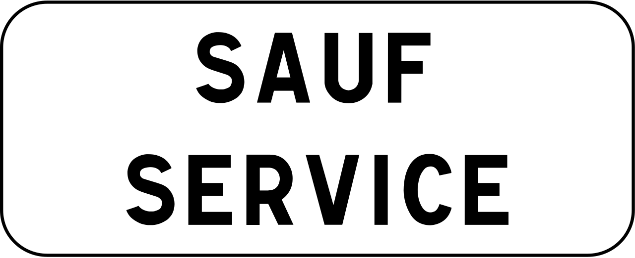 Dienstfahrzeuge zugelassen.