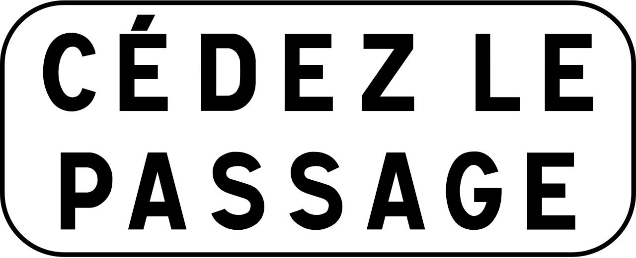 Vorfahrt gewähren.