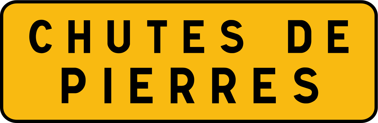 Steinschlag.
