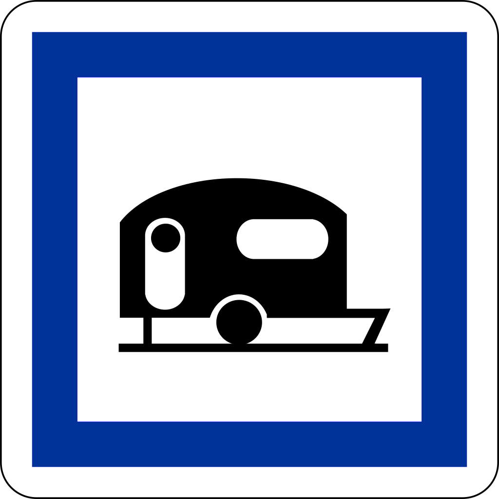 Wohnwagenstellplatz.