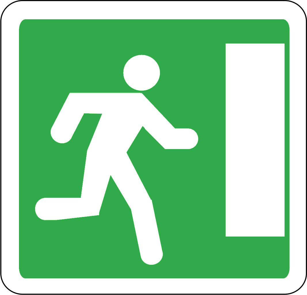 Notausgang.