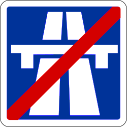 Ende der Autobahn.