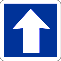 Einbahnstraße.