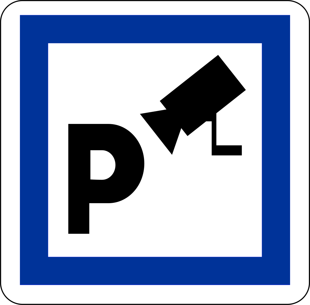 Videoüberwachter Parkplatz.