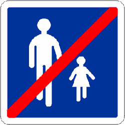 Ende der Fußgängerzone.