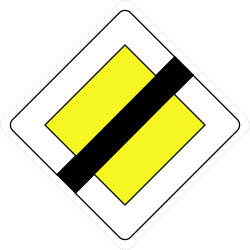 Ende der Vorfahrtstraße.