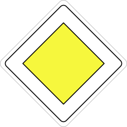 Beginn einer Vorfahrtstraße.
