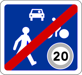 Ende des Wohngebiets.