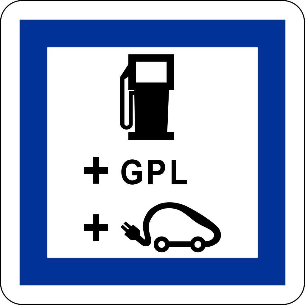 Tank- und Ladestation mit LPG.
