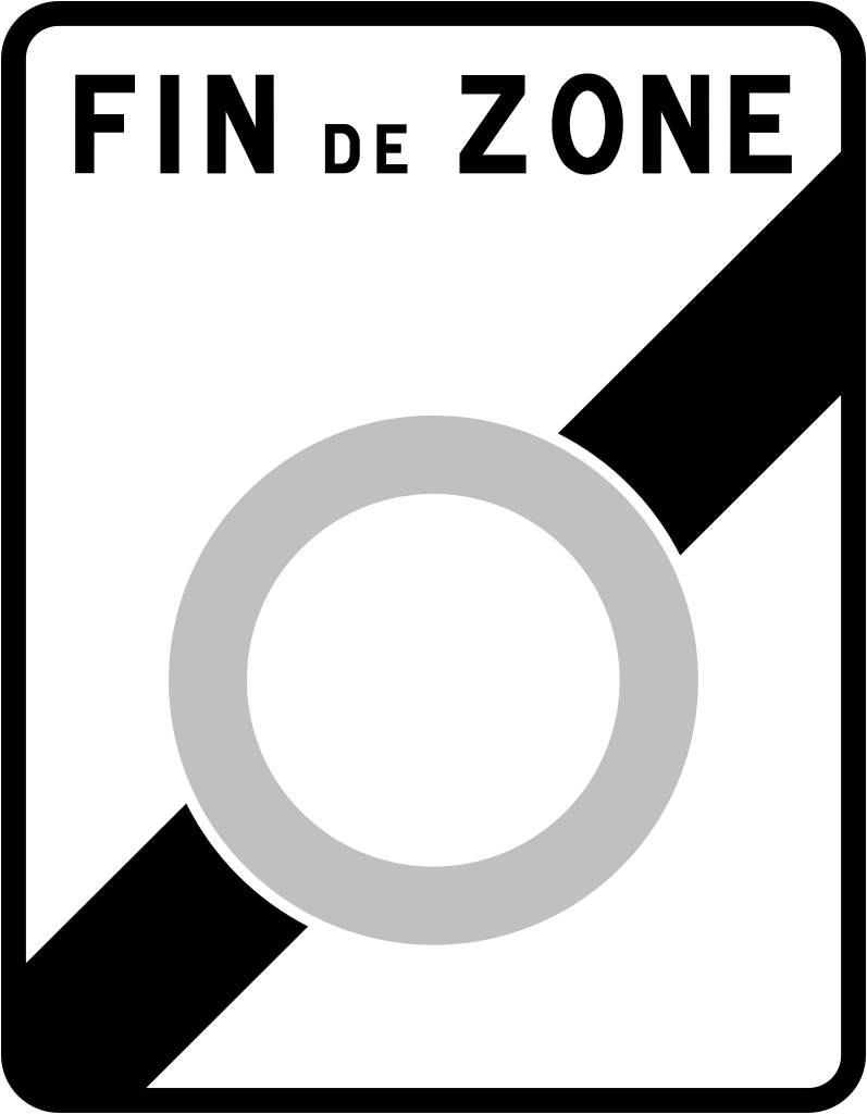 Ende der Zufahrtsverbotszone.