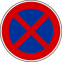Halten und Parken verboten.