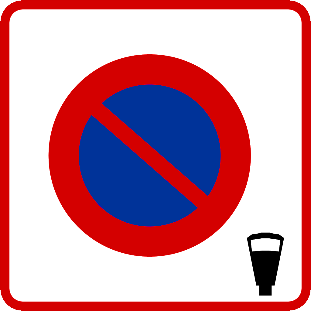 Beginn einer gebührenpflichtigen Parkzone.