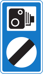 Fim do controlo de velocidade por troço.