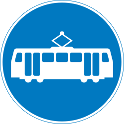 Via obrigatória para autocarros.