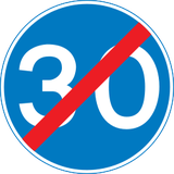 Fim de velocidade mínima.