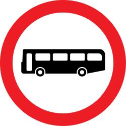Autocarros proibidos.