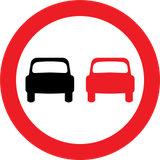Ultrapassagem proibida.