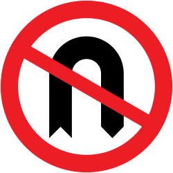 Inversão de marcha proibida.