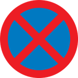 Proibido parar e estacionar.