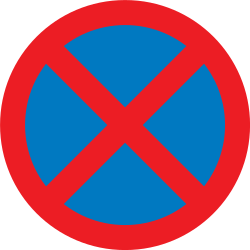 Proibido parar e estacionar.