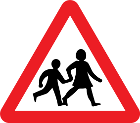 Aviso de crianças.