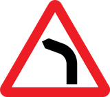 Curva à esquerda.