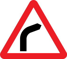Curva à direita.