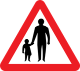 Aviso de peões.