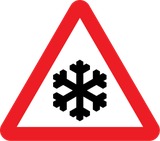 Aviso de neve e água-neve.