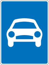 Início de via rápida.