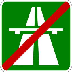 Ende der Autobahn.