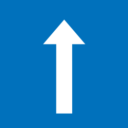 Einbahnstraße.