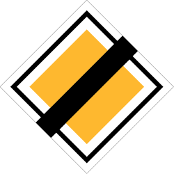 Ende der Vorfahrtstraße.