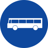 Via obrigatória para autocarros.