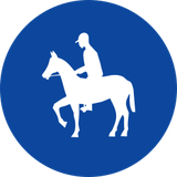 Via obrigatória para cavaleiros.