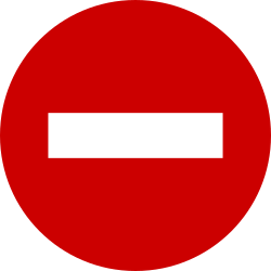 Entrada proibida.