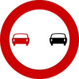 Ultrapassagem proibida.