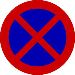 Parking and stopping prohibited.