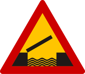 Aviso de ponte móvel.