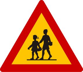 Aviso de crianças.